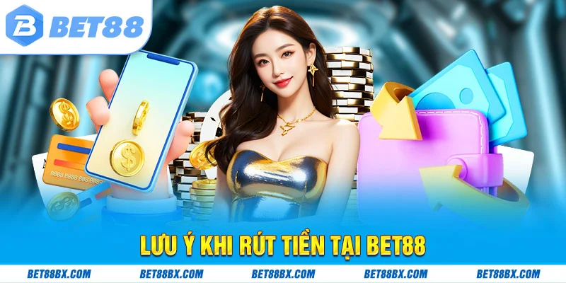 Lưu ý khi rút tiền tại bet88
